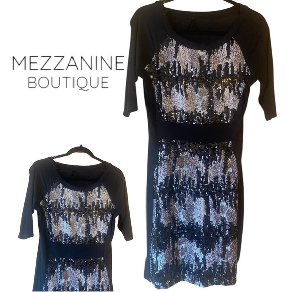 Mezzanine Sequin Rayon Party Dress Size Medium - Picture 1 of 6